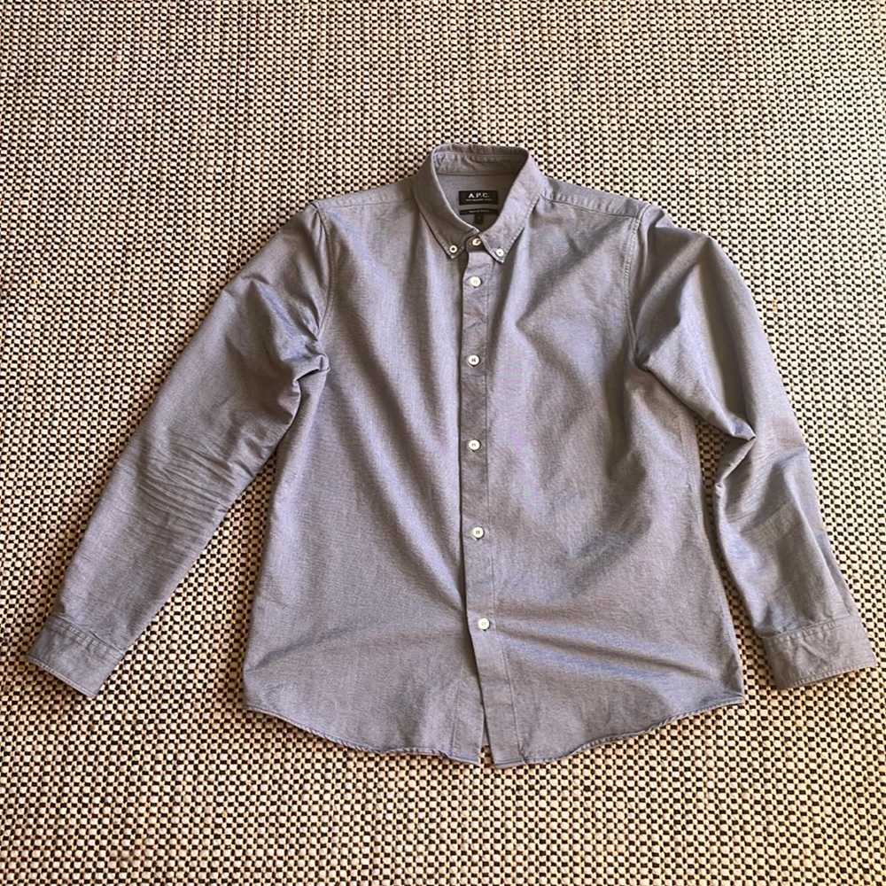 A.P.C. mens long sleeve shirt